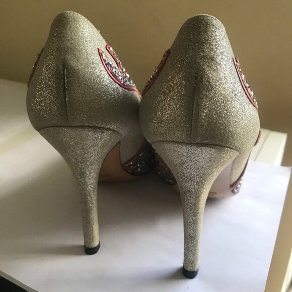 Isabel Marant Cholita Gilby Glitter Heels RIHANNA - Picture 6 of 10